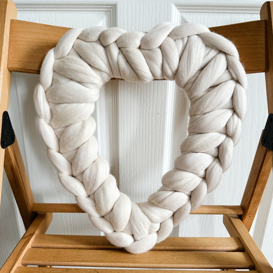 CLEARANCE - Oyster Heart Wreath - WatersHaus
