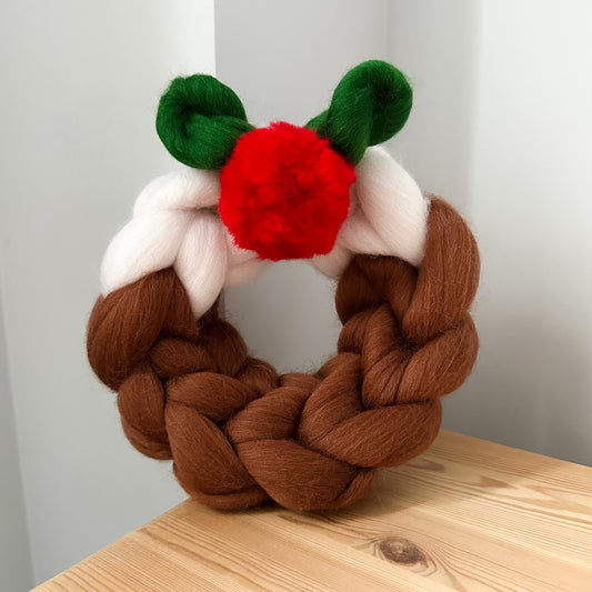 Mini Christmas Pudding Wreath (Pre Order) - WatersHaus