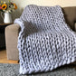 DIY Merino Chunky Knit Blanket Tutorial - WatersHaus