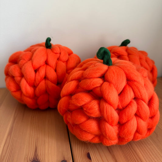Chunky Knit Pumpkin (Ready to Post) - WatersHaus